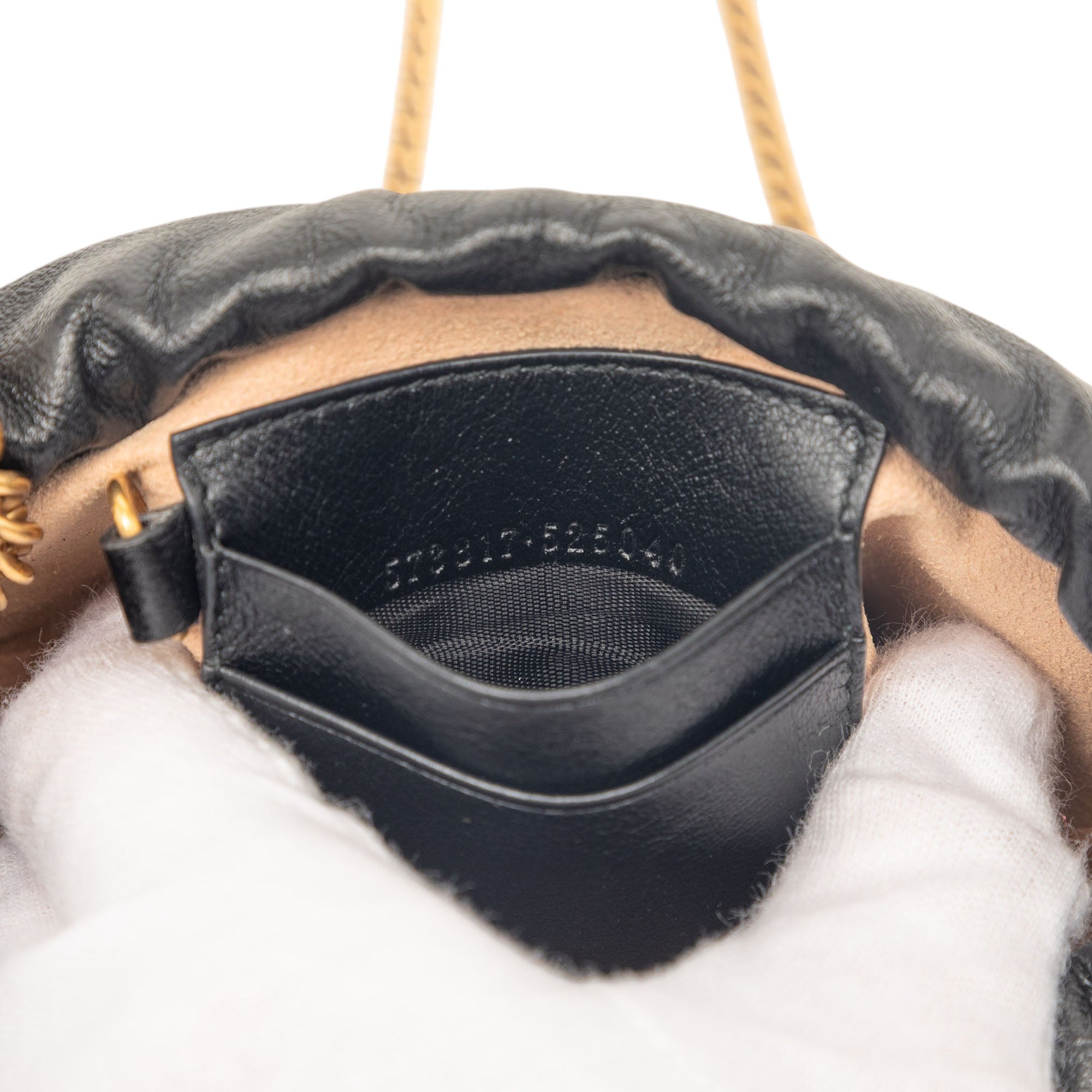 Mini GG Marmont Matelasse Diagonal Leather Torchon Bucket Bag - Image 5