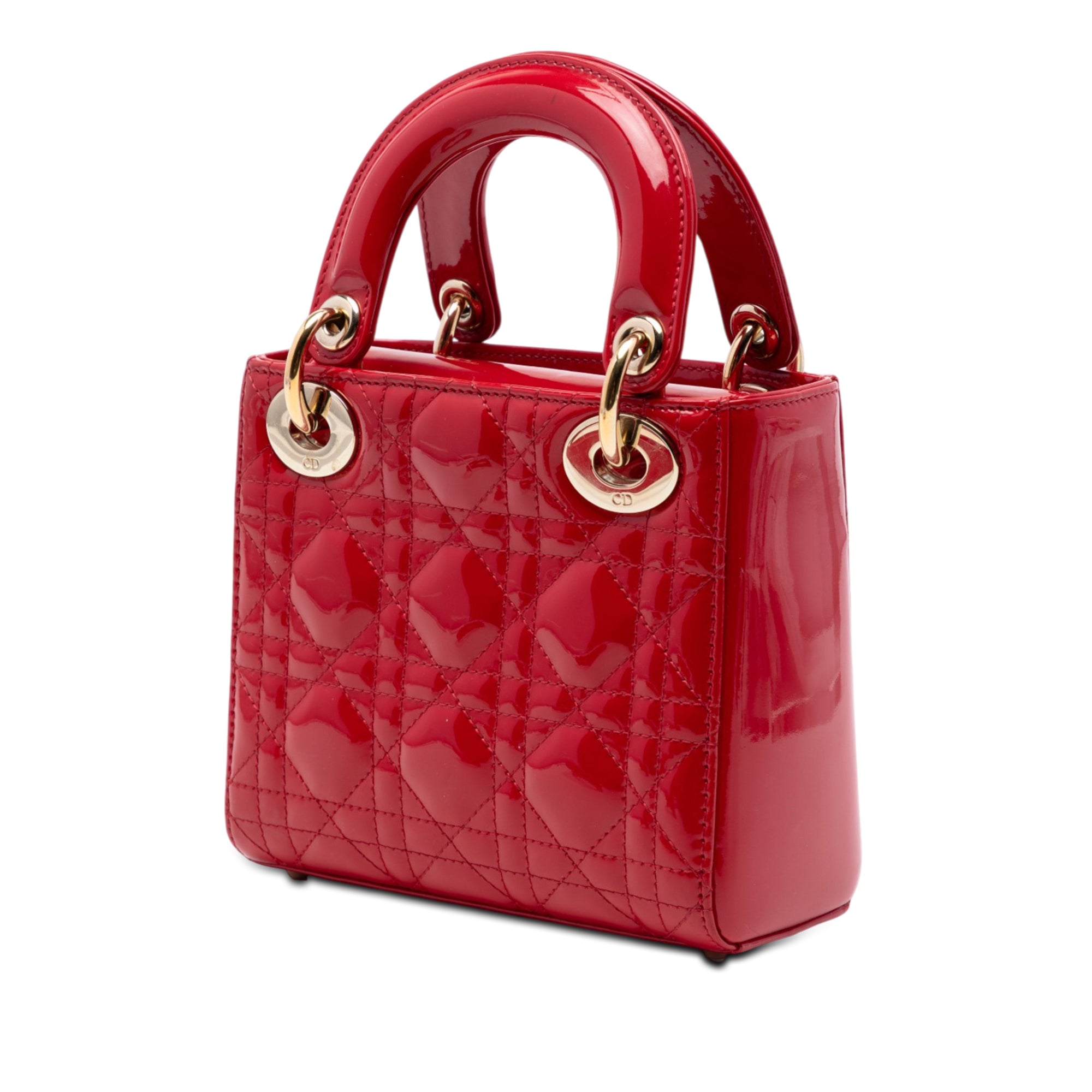 Mini Patent Cannage Lady Dior - Image 2