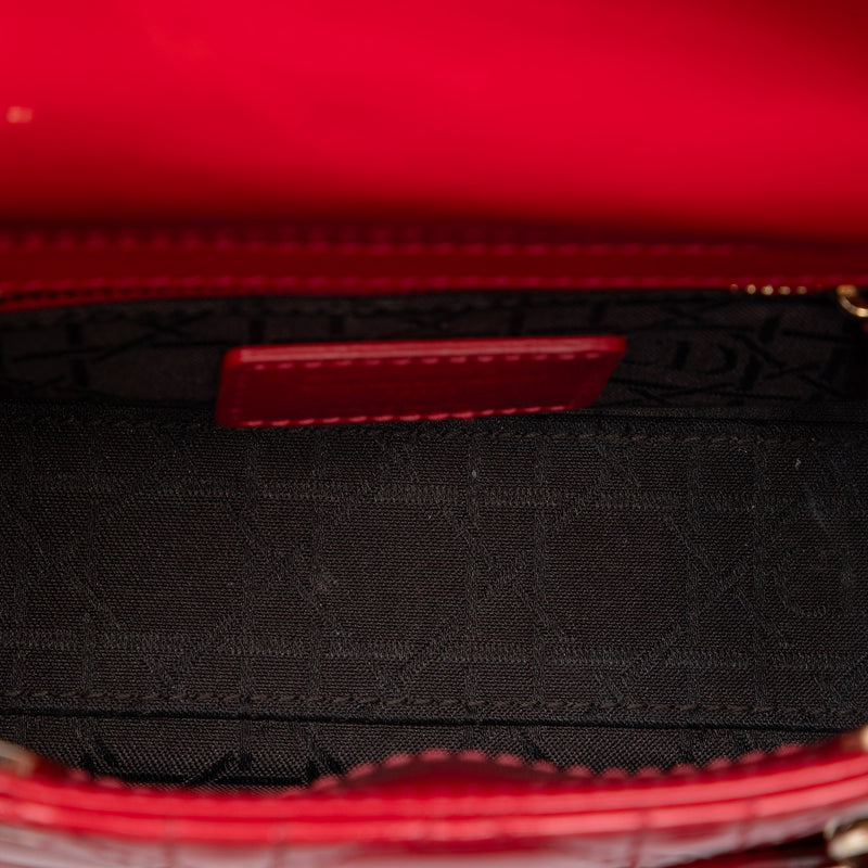 Mini Patent Cannage Lady Dior - Image 4