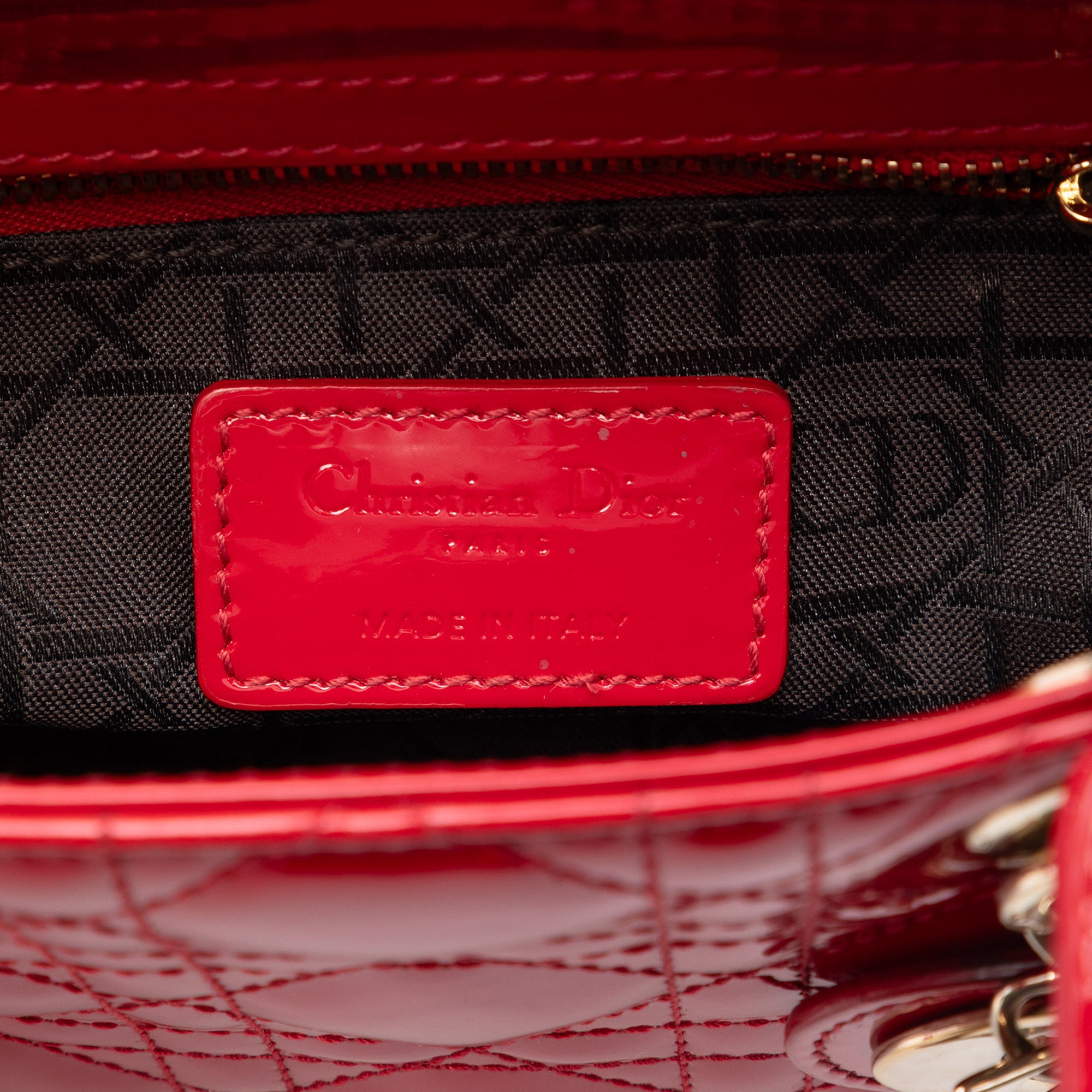 Mini Patent Cannage Lady Dior - Image 5