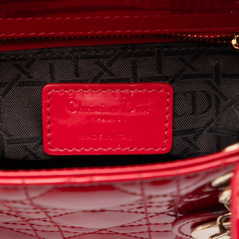 Mini Patent Cannage Lady Dior - Image 5