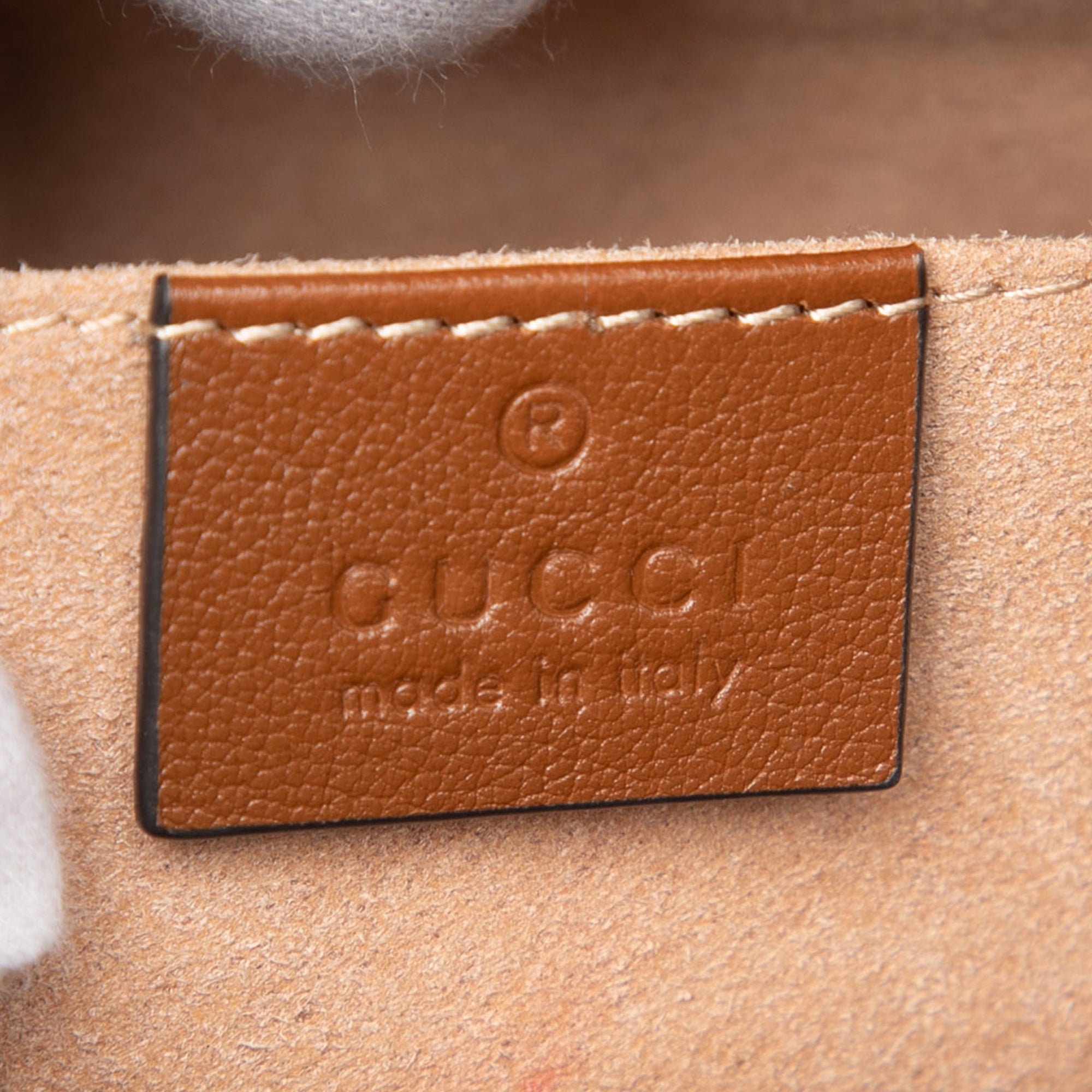Small Leather Bamboo Diana Satchel - Image 5