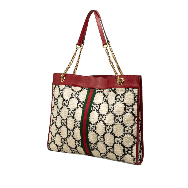 Large GG Tweed Web Rajah Tote - Image 2