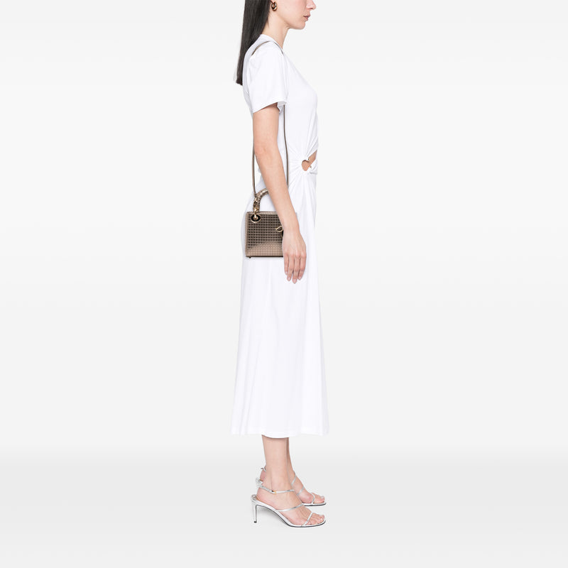 Mini Metallic Patent Microcannage Lady Dior - Image 6