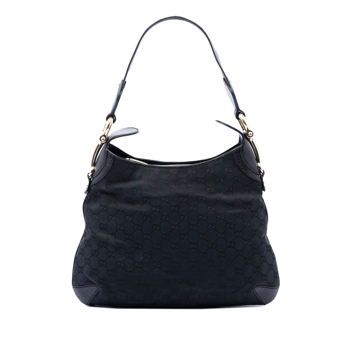 GG Canvas Horsebit Creole Hobo - Image 1