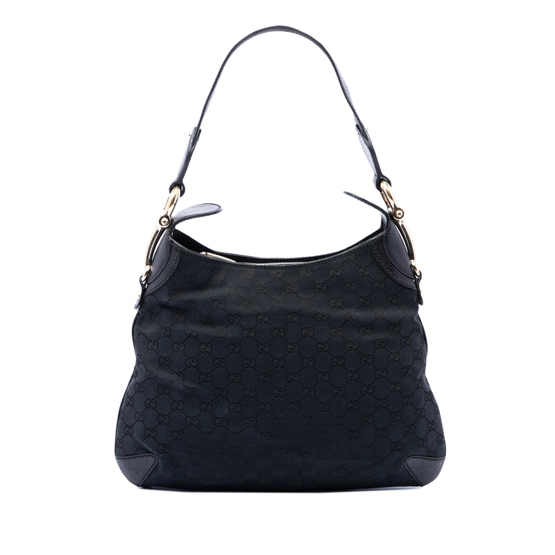 GG Canvas Horsebit Creole Hobo
