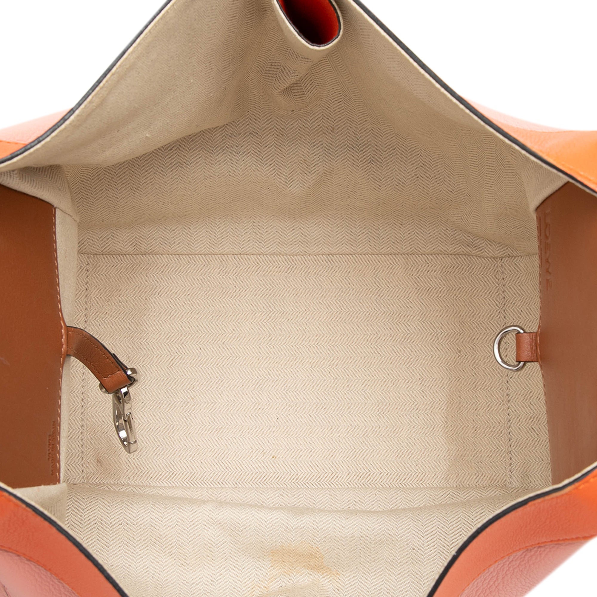 Small Tricolor Soft Grained Calfskin Hammock Bag - Image 4