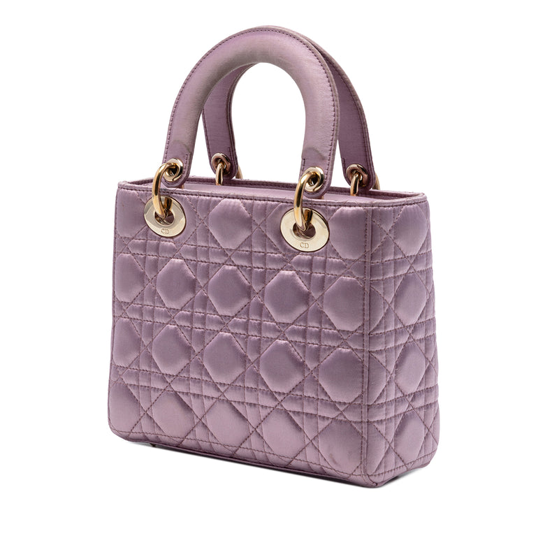 Small Satin Cannage Swarovski Lady Dior - Image 2