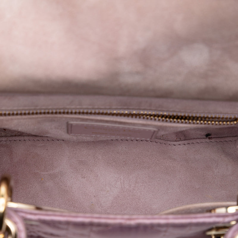Small Satin Cannage Swarovski Lady Dior - Image 4