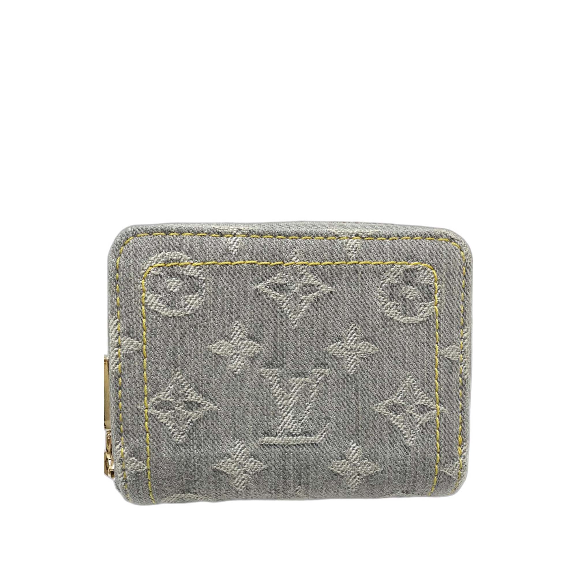 Monogram Denim Zippy Coin Purse - Image 1