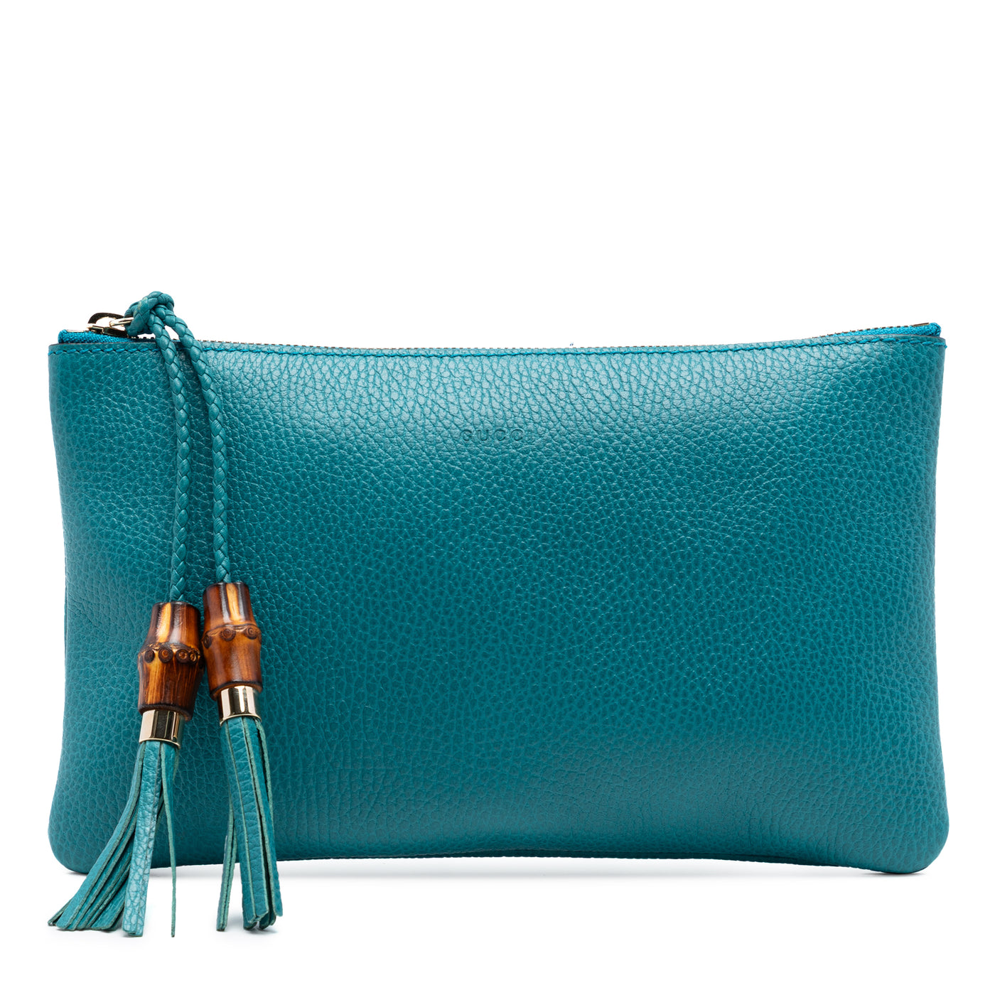 Calfskin Bamboo Clutch - Image 1