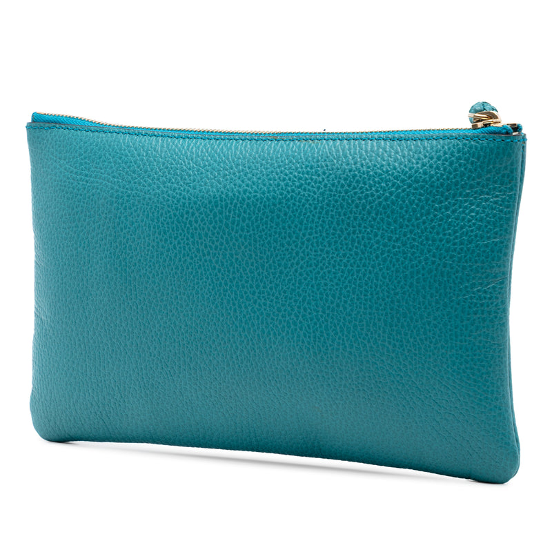 Calfskin Bamboo Clutch - Image 2