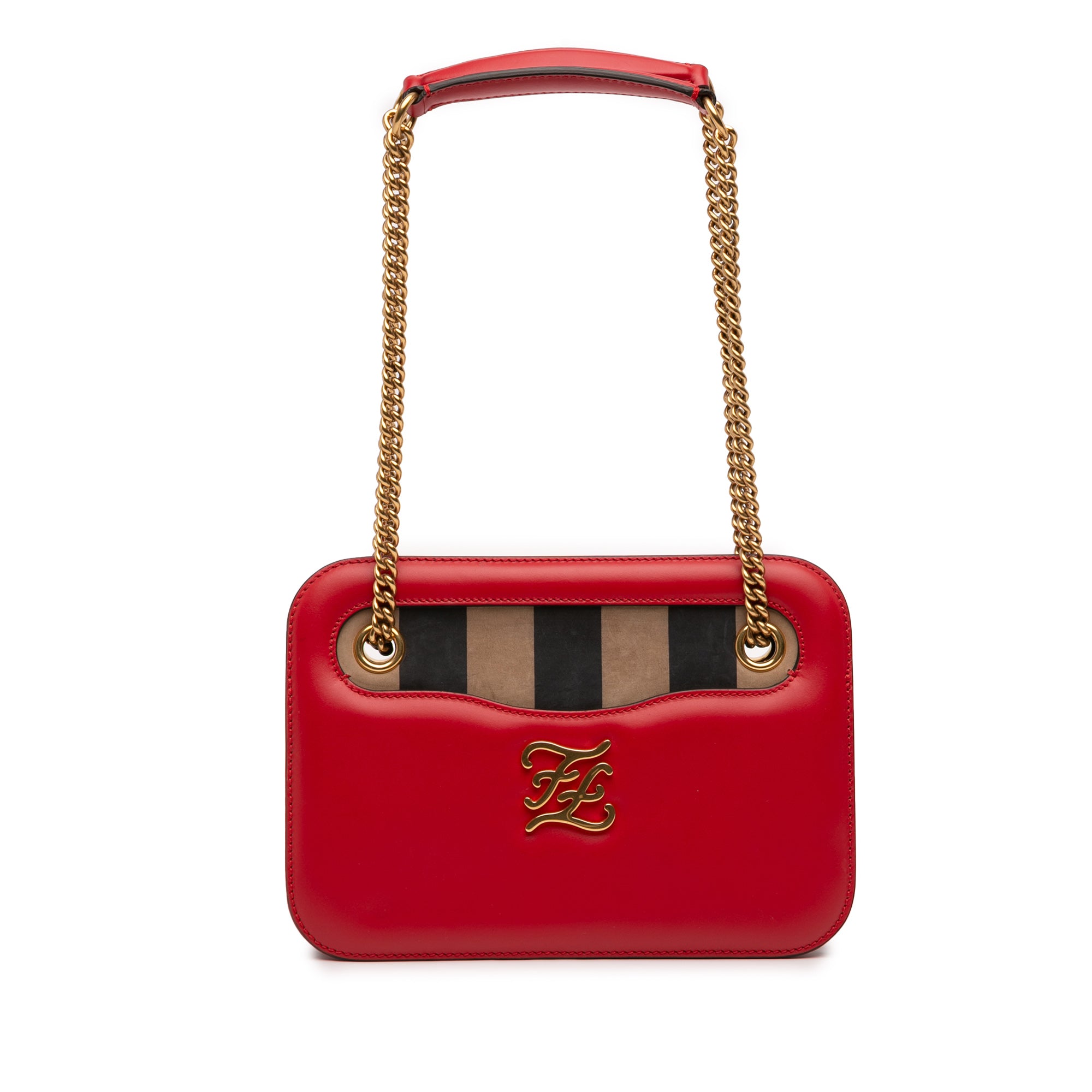 Calfskin Vitello King Nubuck Pequin Karligraphy Pocket Shoulder Bag - Image 1