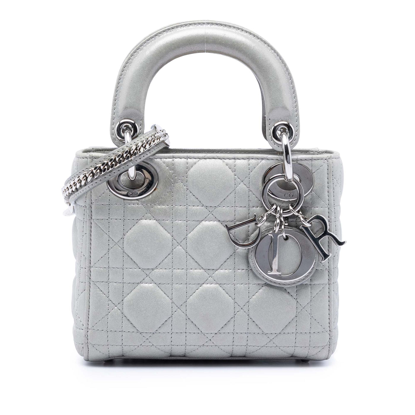 Mini Iridescent Lambskin Cannage Lady Dior - Image 1