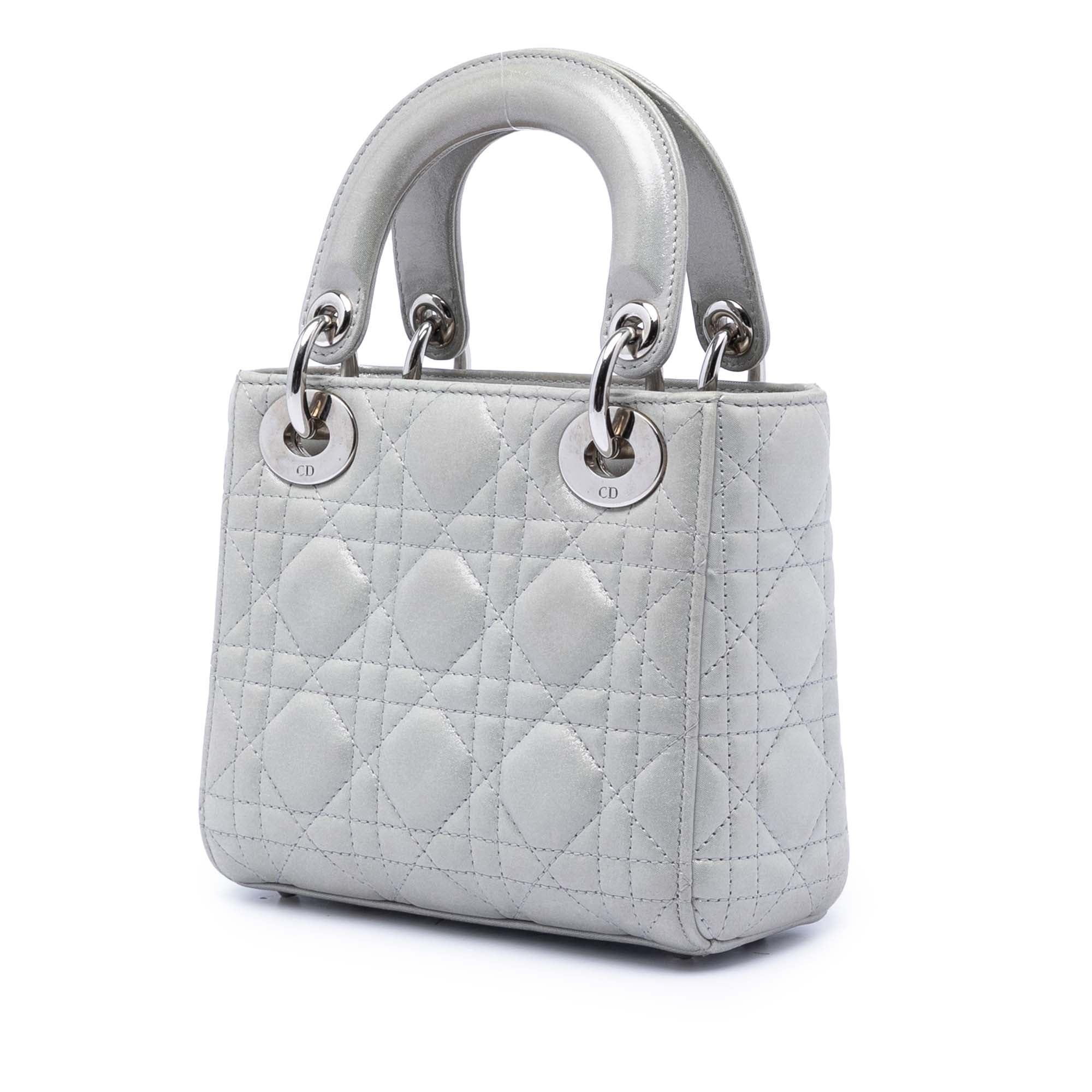 Mini Iridescent Lambskin Cannage Lady Dior - Image 2