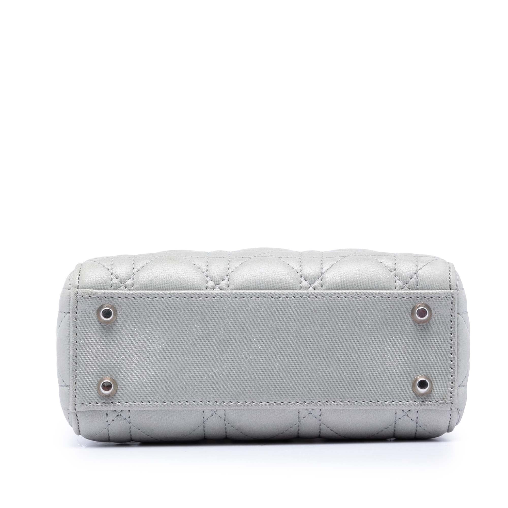 Mini Iridescent Lambskin Cannage Lady Dior - Image 3