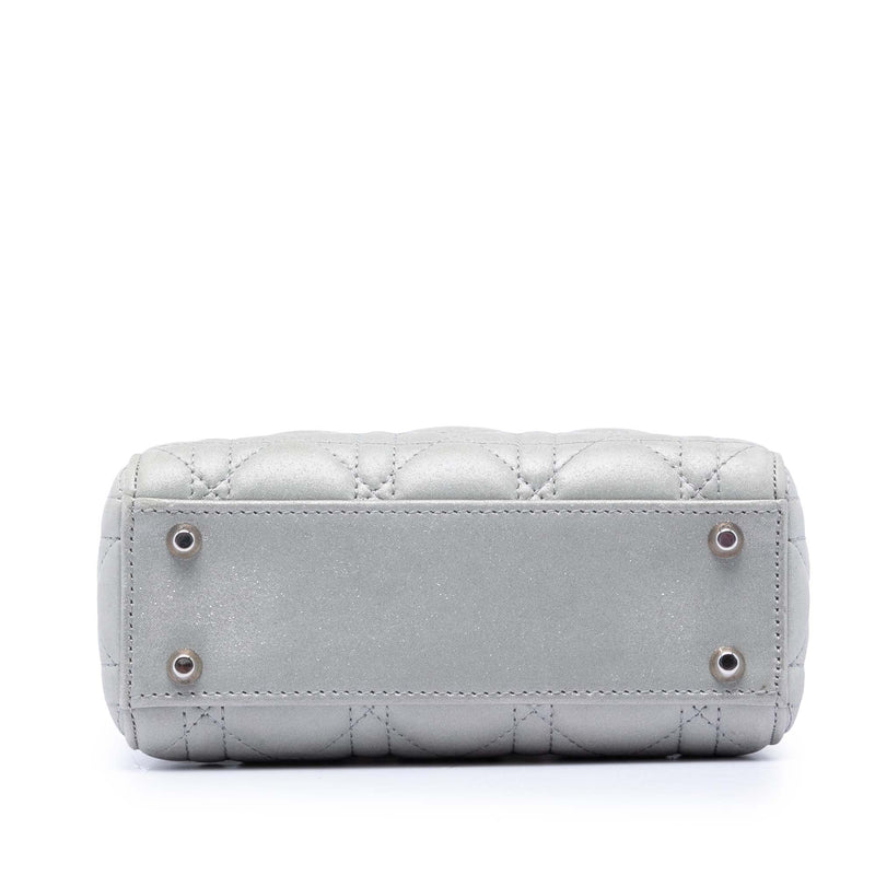 Mini Iridescent Lambskin Cannage Lady Dior - Image 3