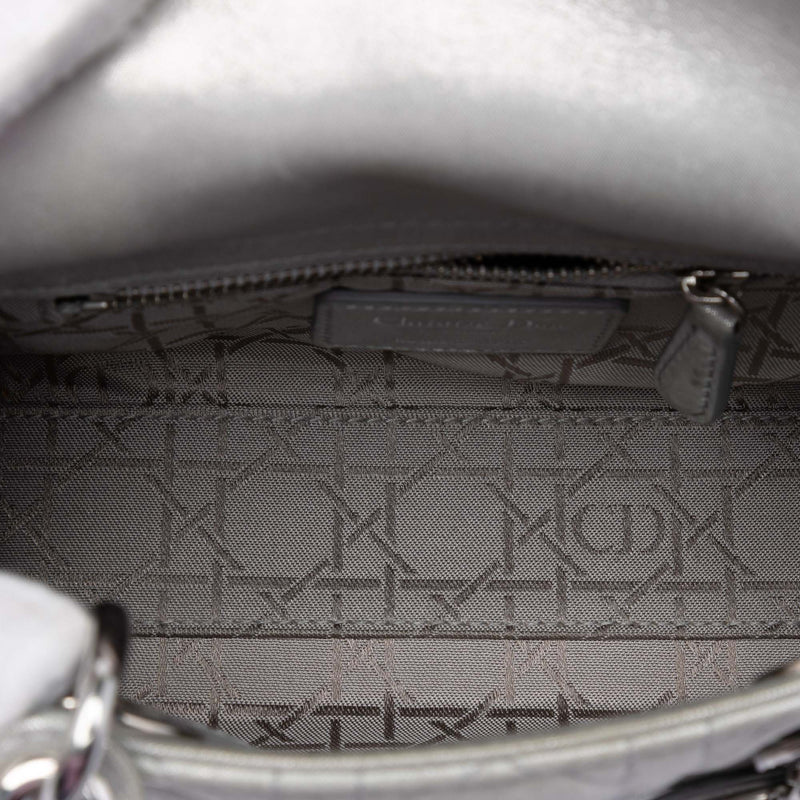 Mini Iridescent Lambskin Cannage Lady Dior - Image 4