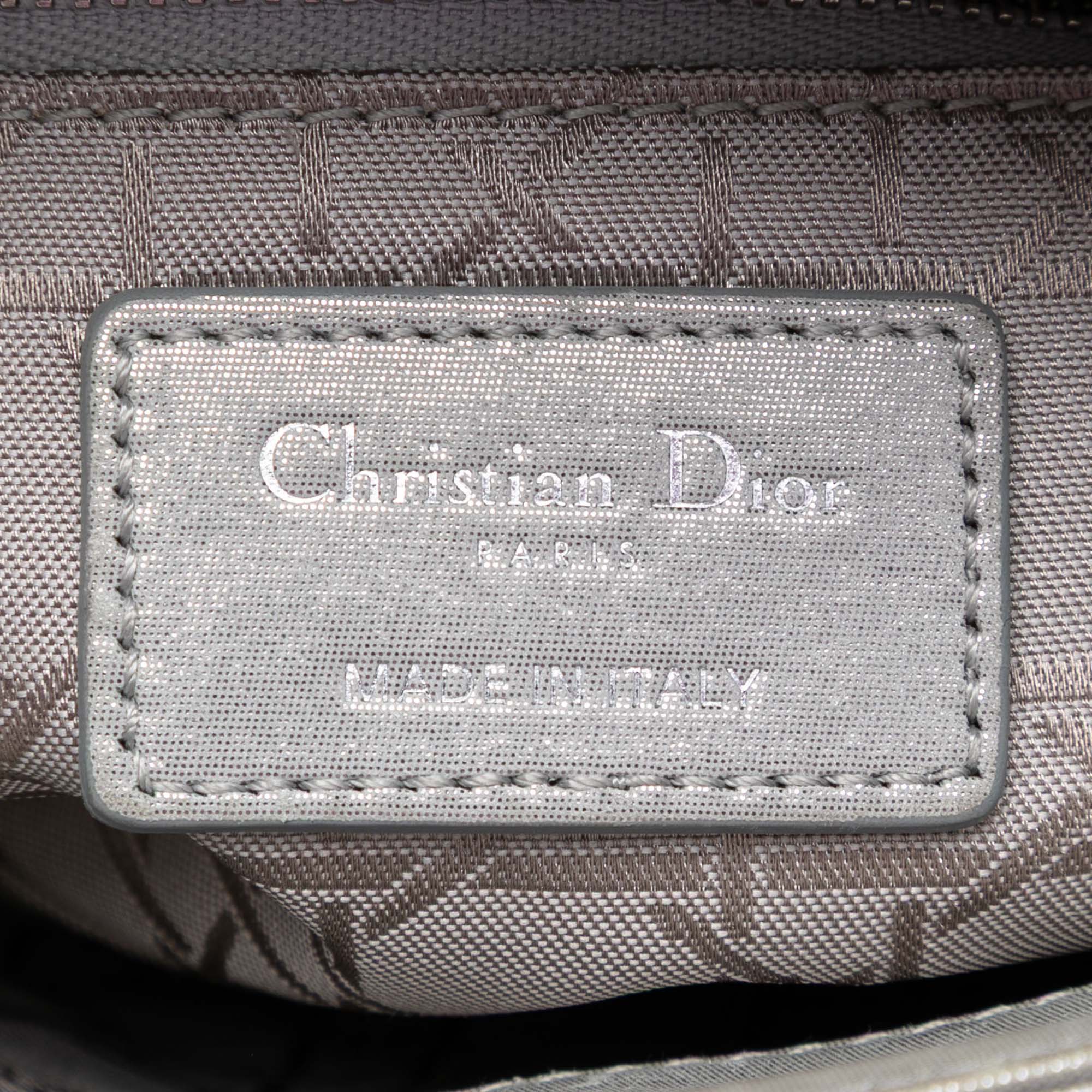 Mini Iridescent Lambskin Cannage Lady Dior - Image 5