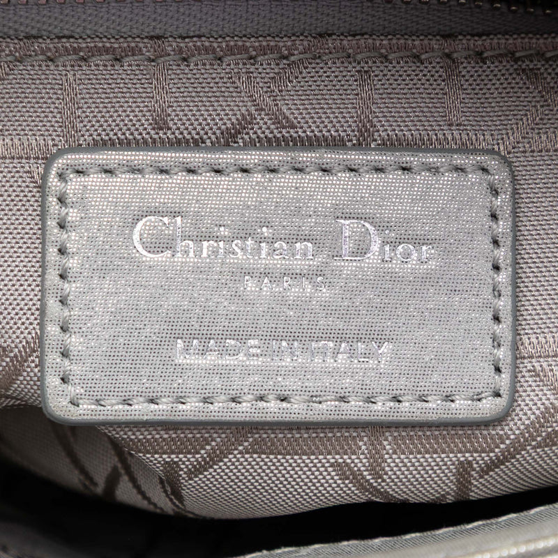 Mini Iridescent Lambskin Cannage Lady Dior - Image 5