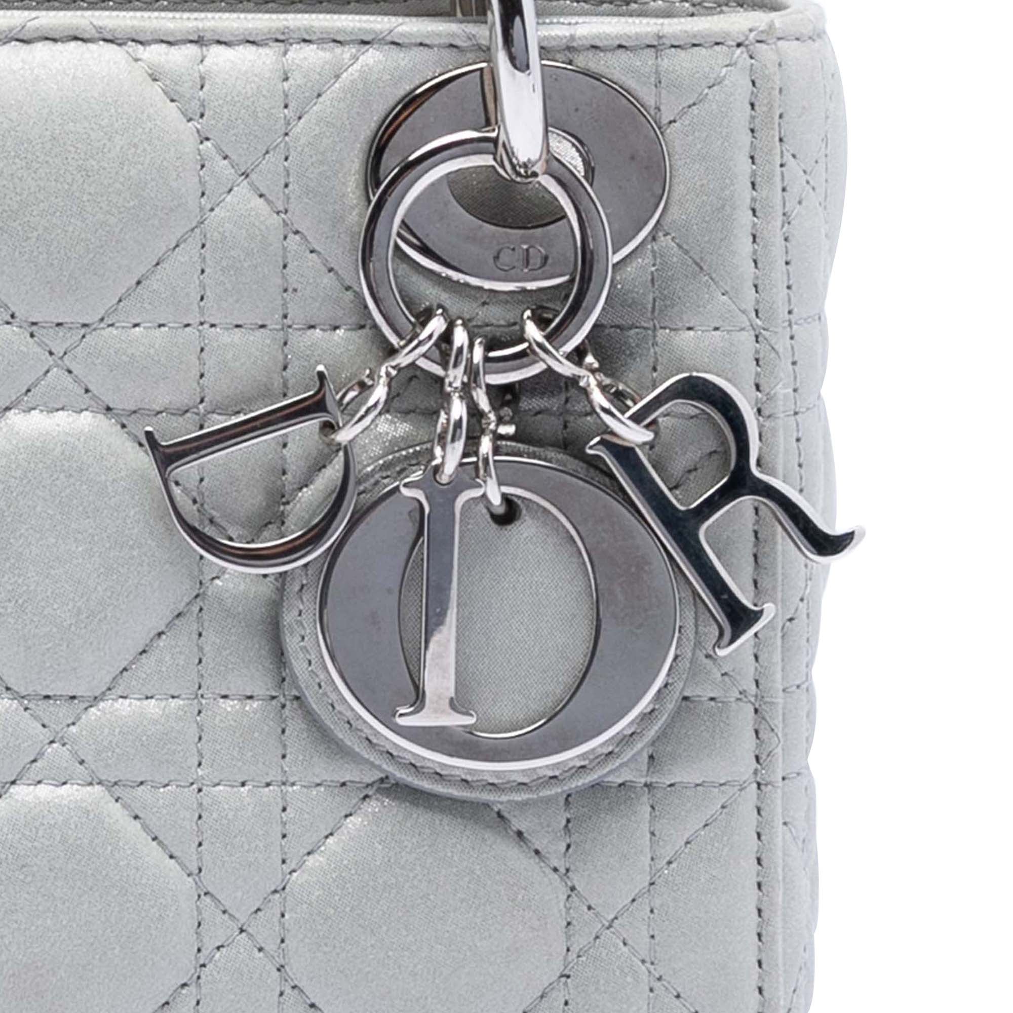 Mini Iridescent Lambskin Cannage Lady Dior - Image 7