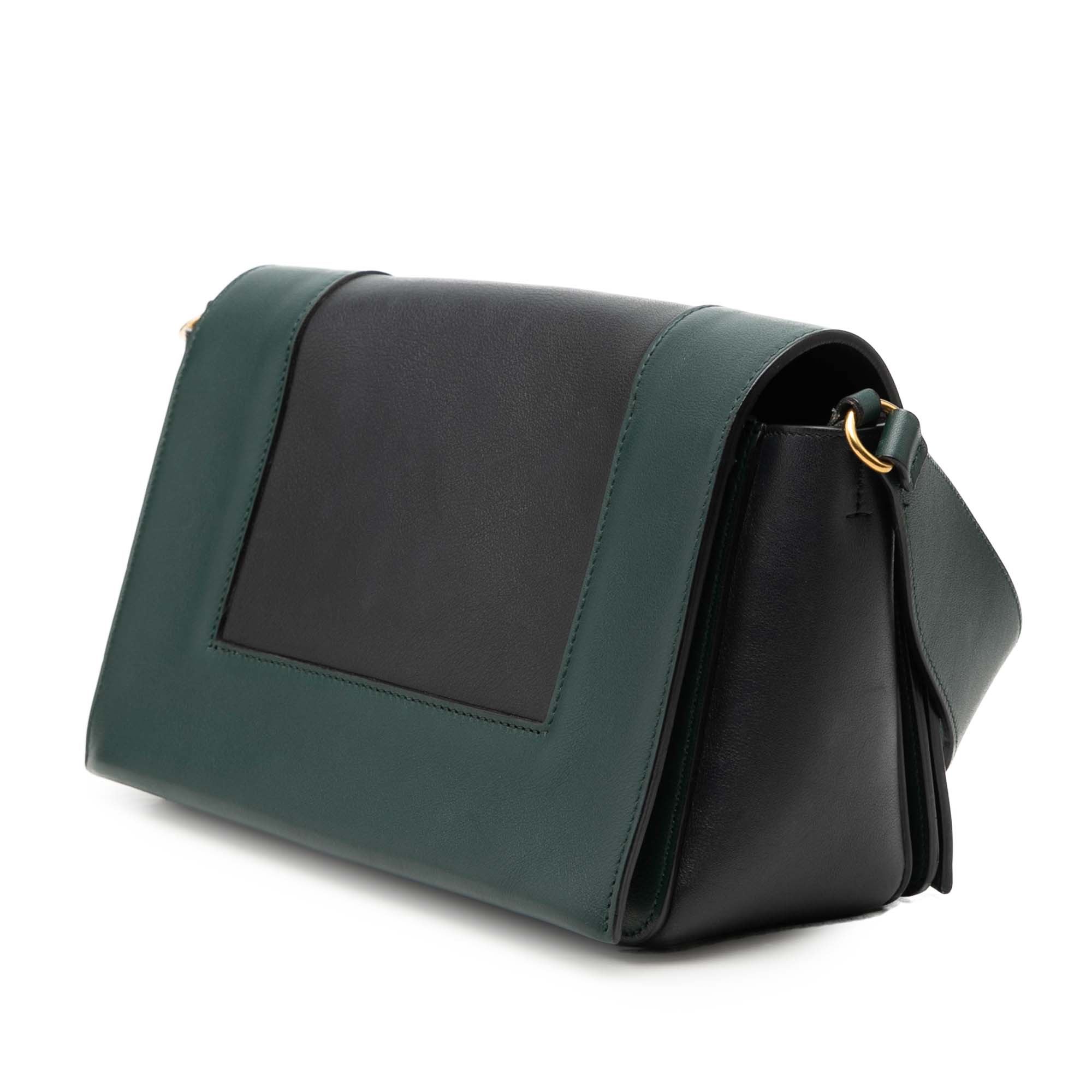 Medium Shiny Smooth Calfskin Frame Shoulder Bag - Image 2