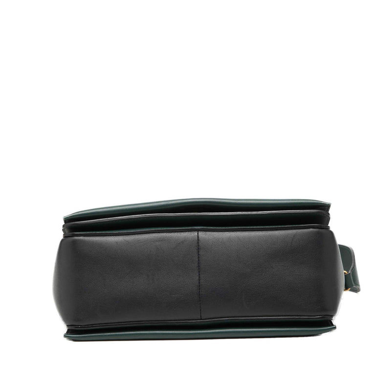 Medium Shiny Smooth Calfskin Frame Shoulder Bag - Image 3
