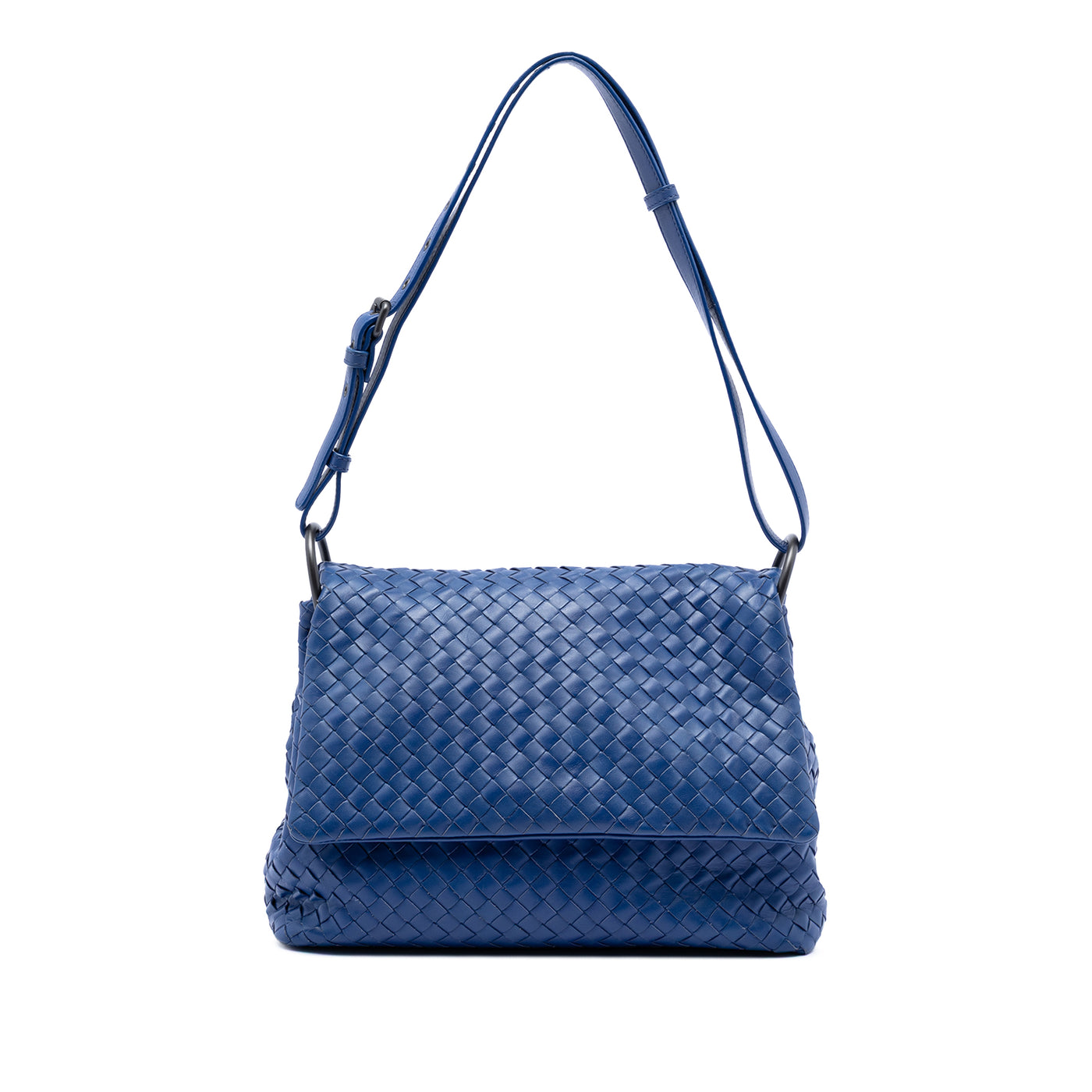 Nappa Intrecciato Flap Shoulder Bag - Image 1