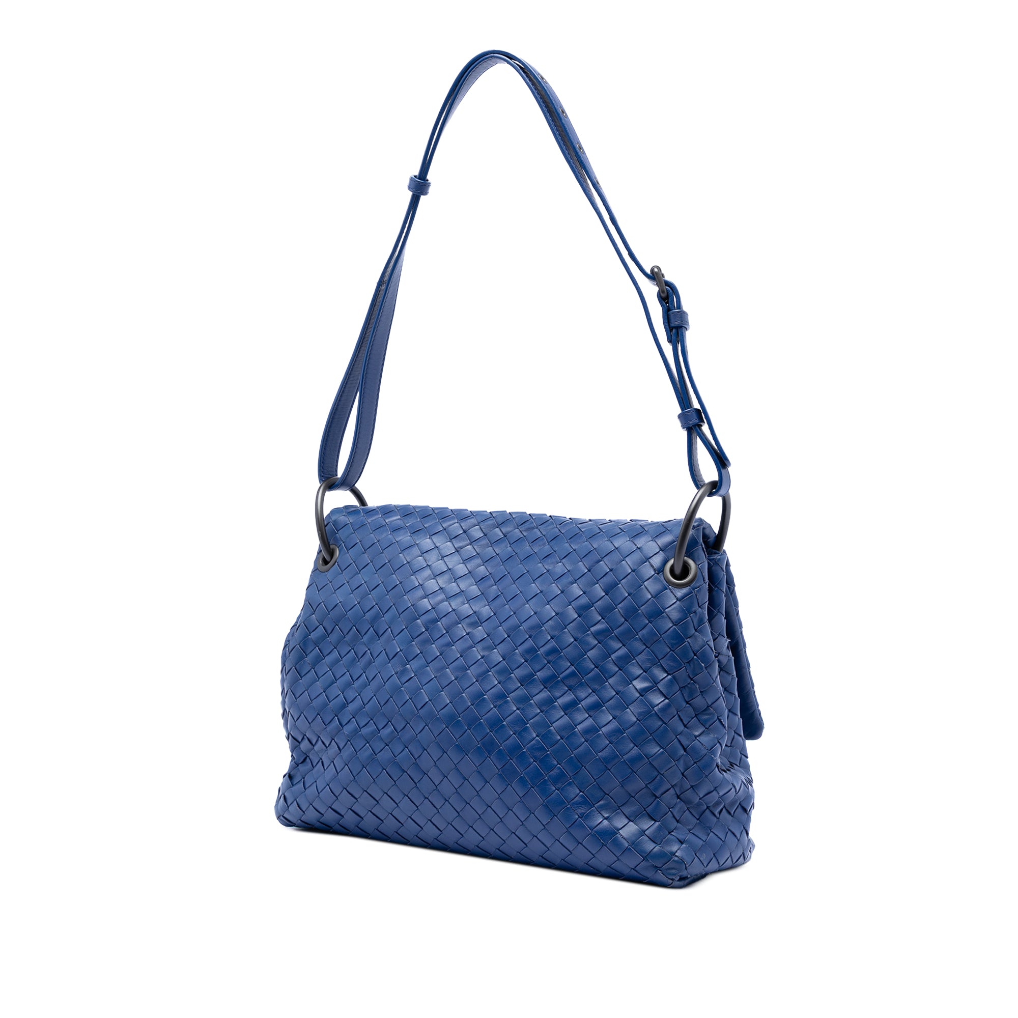 Nappa Intrecciato Flap Shoulder Bag - Image 2