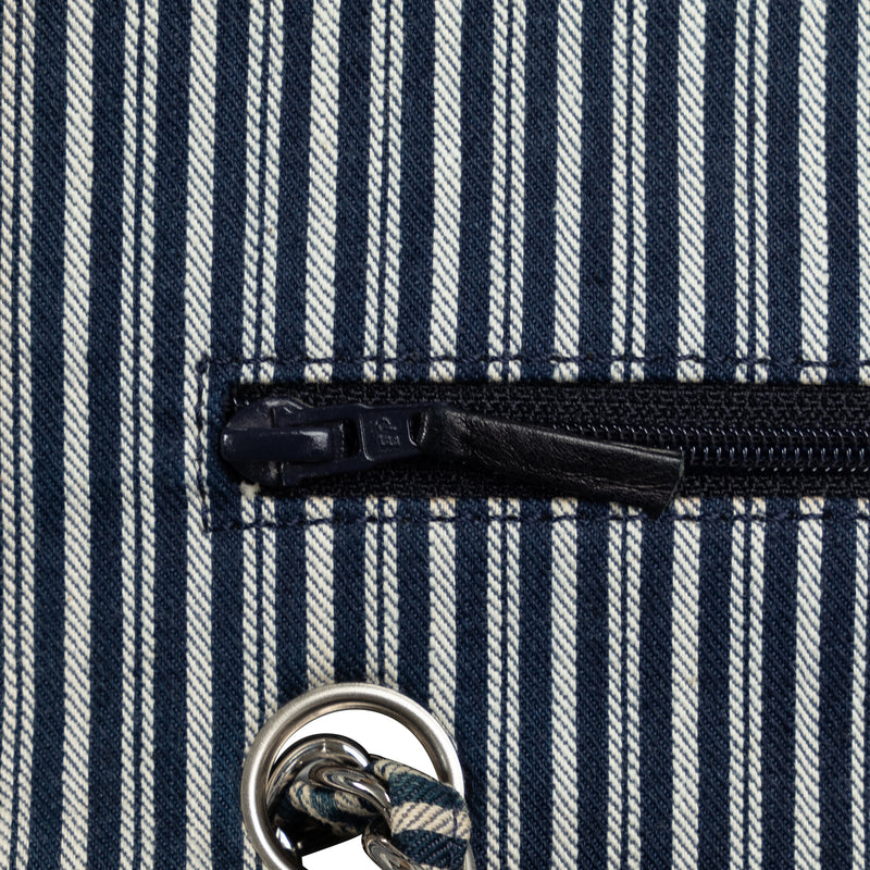 Medium Cotton Striped Double Flap - Image 8