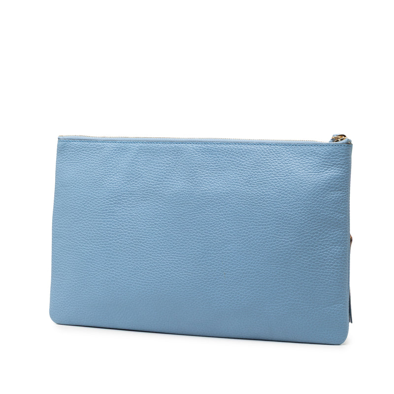 Calfskin Bamboo Tassel Clutch - Image 2