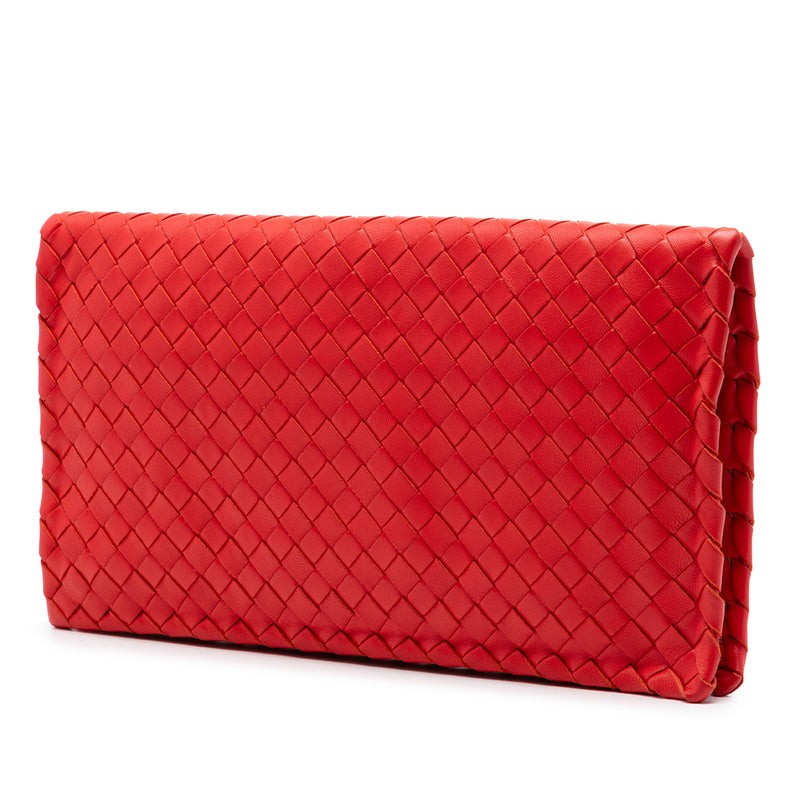 Nappa Intrecciato Turn Lock Clutch - Image 2