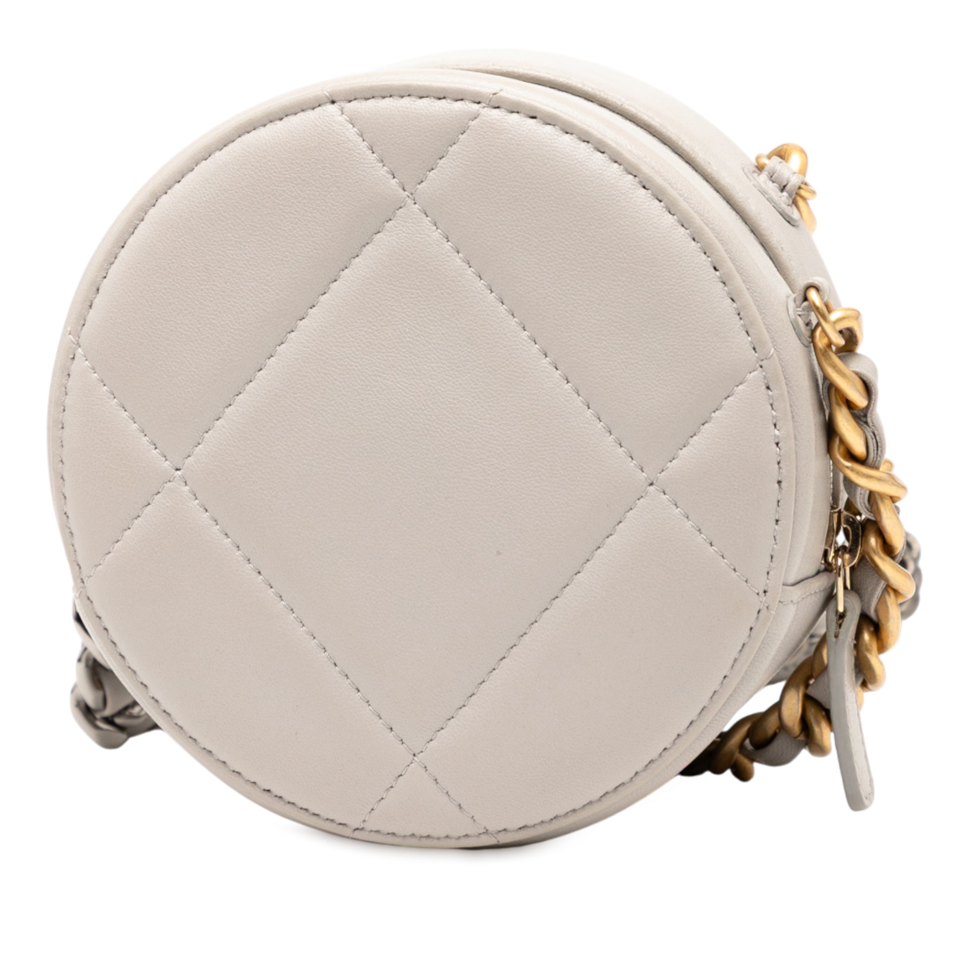 Lambskin 19 Round Clutch with Chain - Image 2