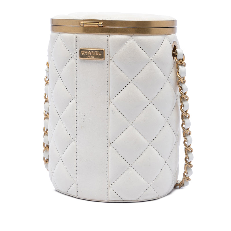 Small Quilted Lambskin Crown Box Bag - Image 2