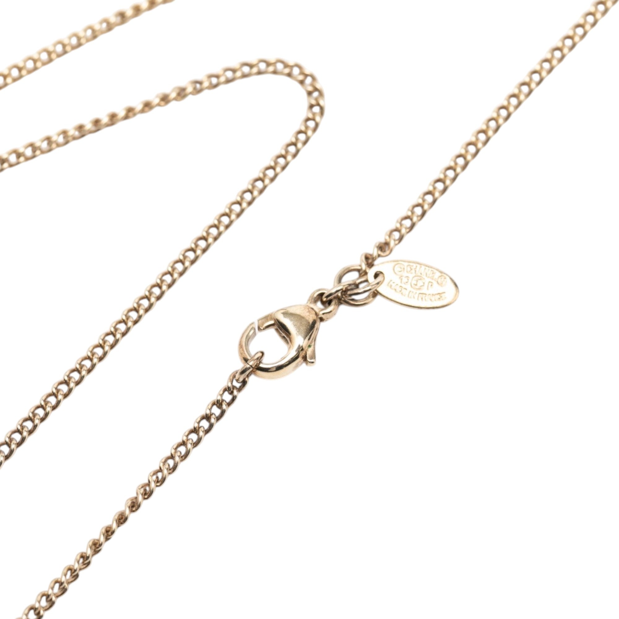 CC Gold Plated Enamel Arrow Pendant Necklace - Image 4