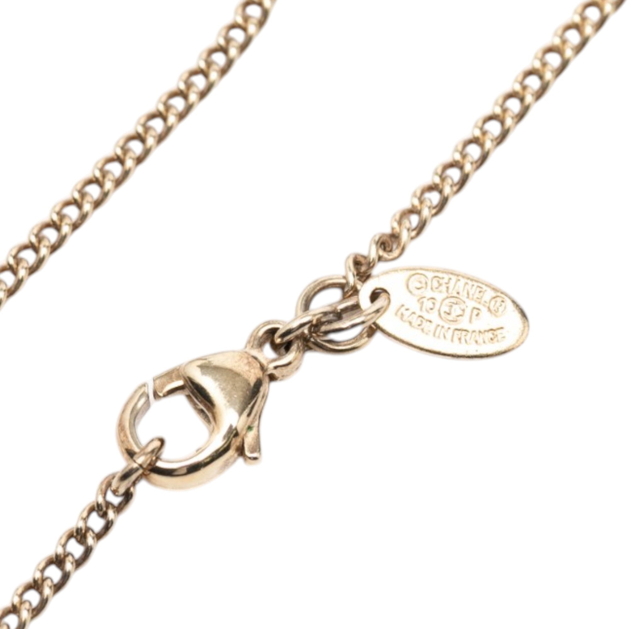 CC Gold Plated Enamel Arrow Pendant Necklace - Image 5