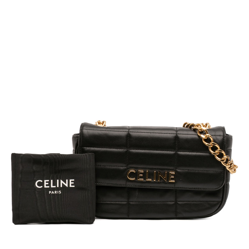 Matelasse Goatskin Monochrome Chain Shoulder Bag - Image 11
