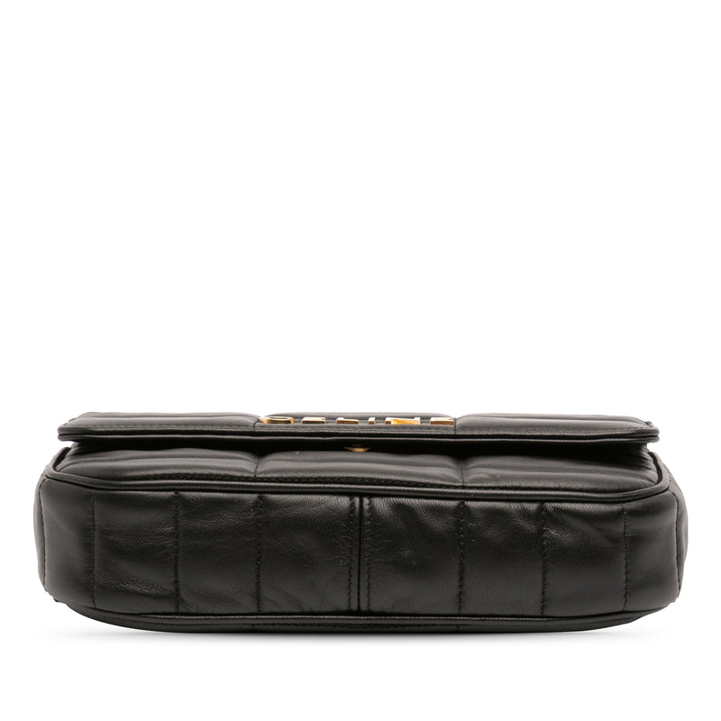Matelasse Goatskin Monochrome Chain Shoulder Bag - Image 3