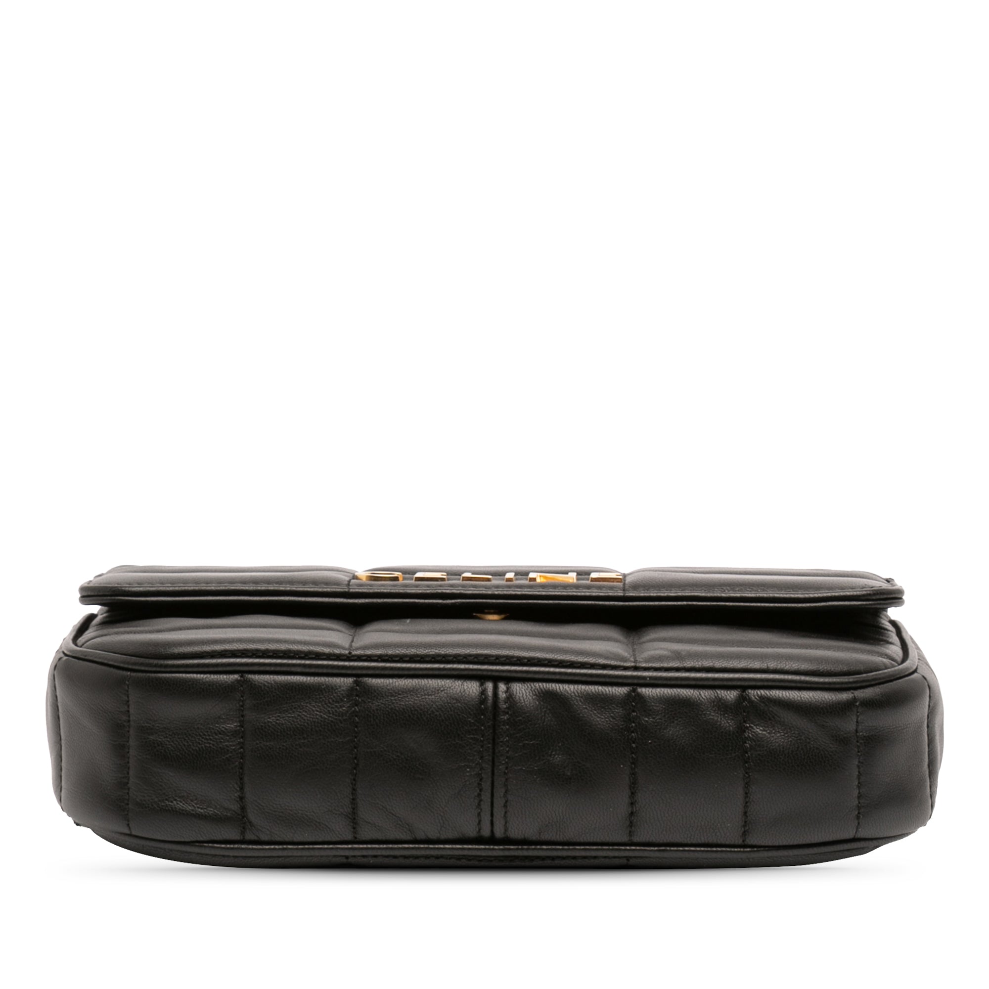 Matelasse Goatskin Monochrome Chain Shoulder Bag - Image 3