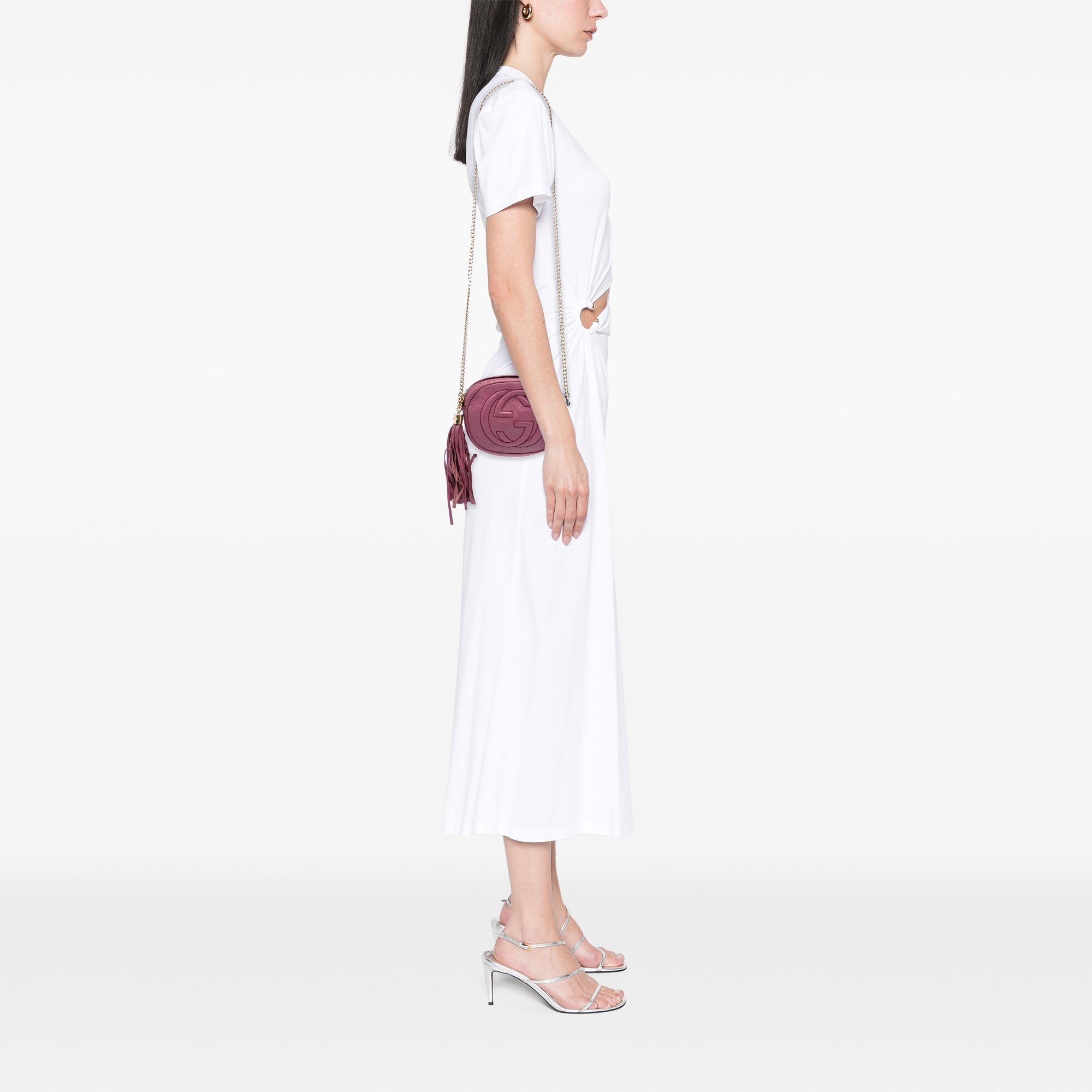 Mini Pebbled Calfskin Soho Chain Crossbody - Image 7