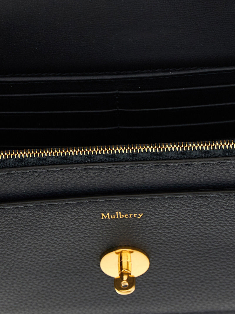 Mulberry Shoulder Bag — Navy Grenade Leather Exterior