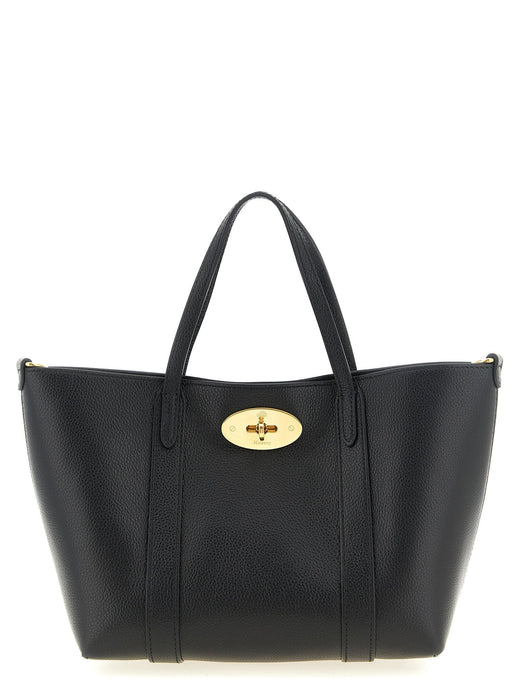 Mulberry Bayswater Tote Bag — Black Hammered Calf Leather