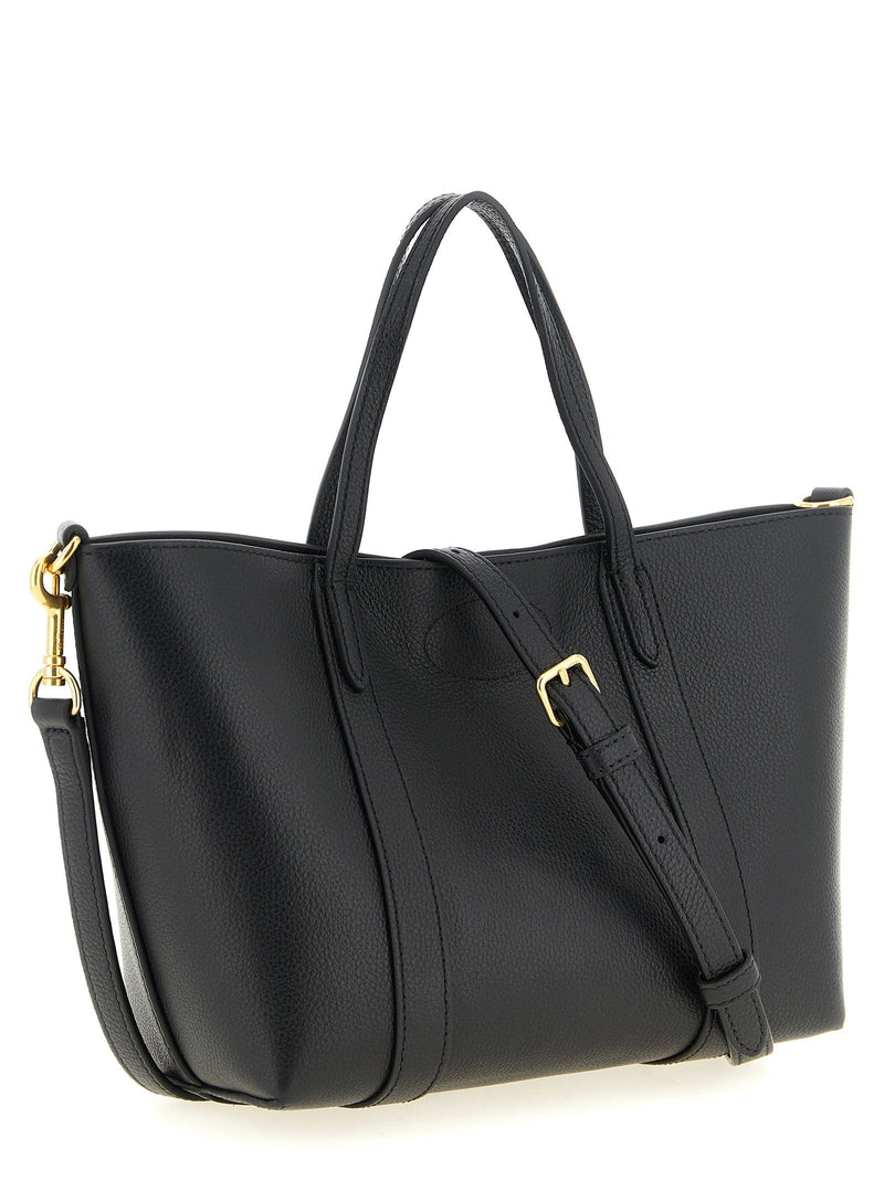 Mulberry Bayswater Tote Bag — Black Hammered Calf Leather