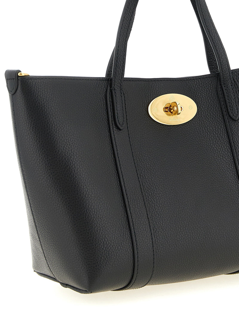 Mulberry Bayswater Tote Bag — Black Hammered Calf Leather