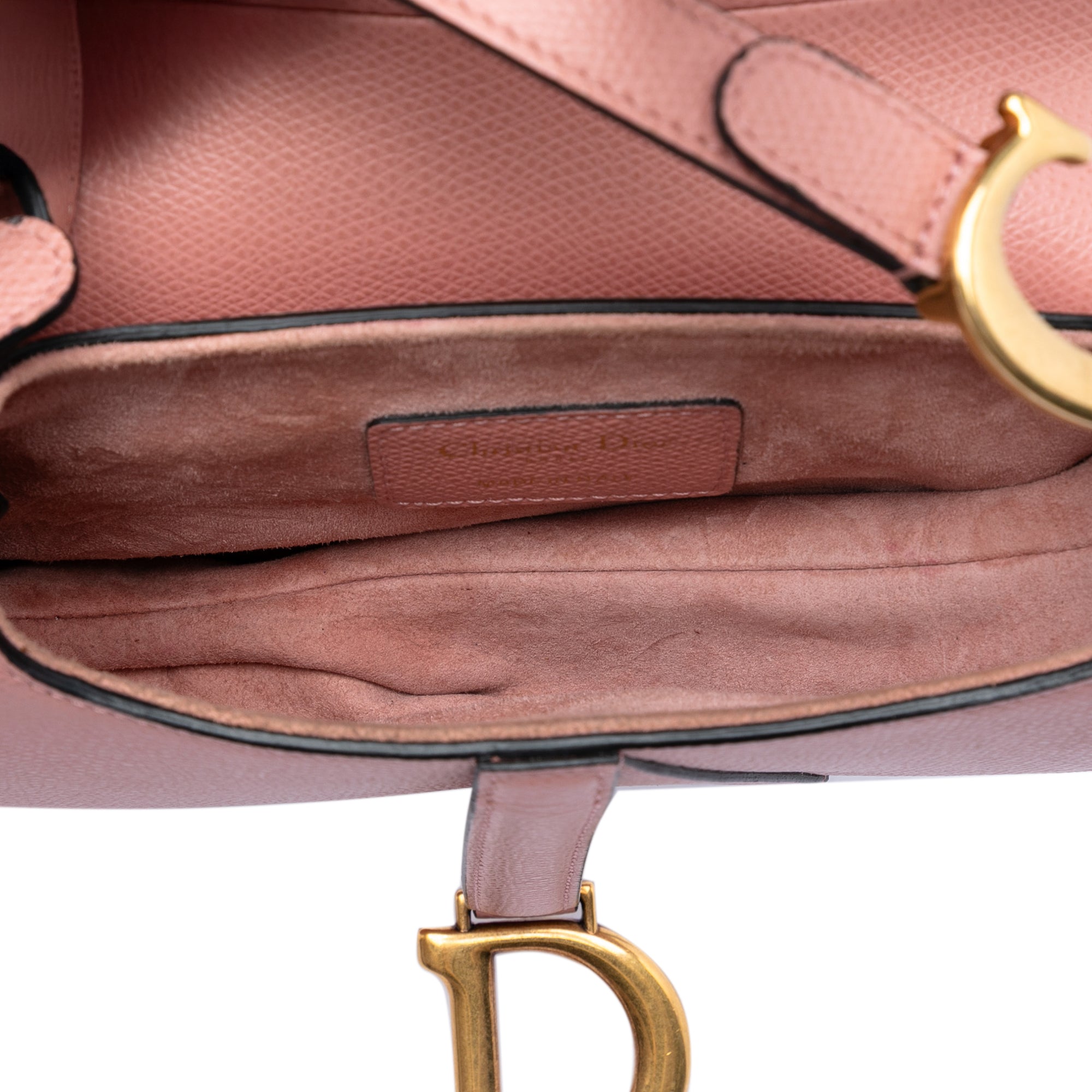 Mini Grained Calfskin Saddle Bag - Image 4