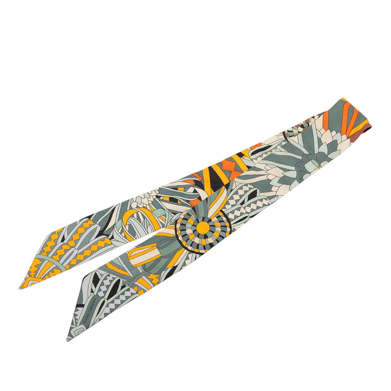 Les Flots Du Cheval Silk Twilly Scarf