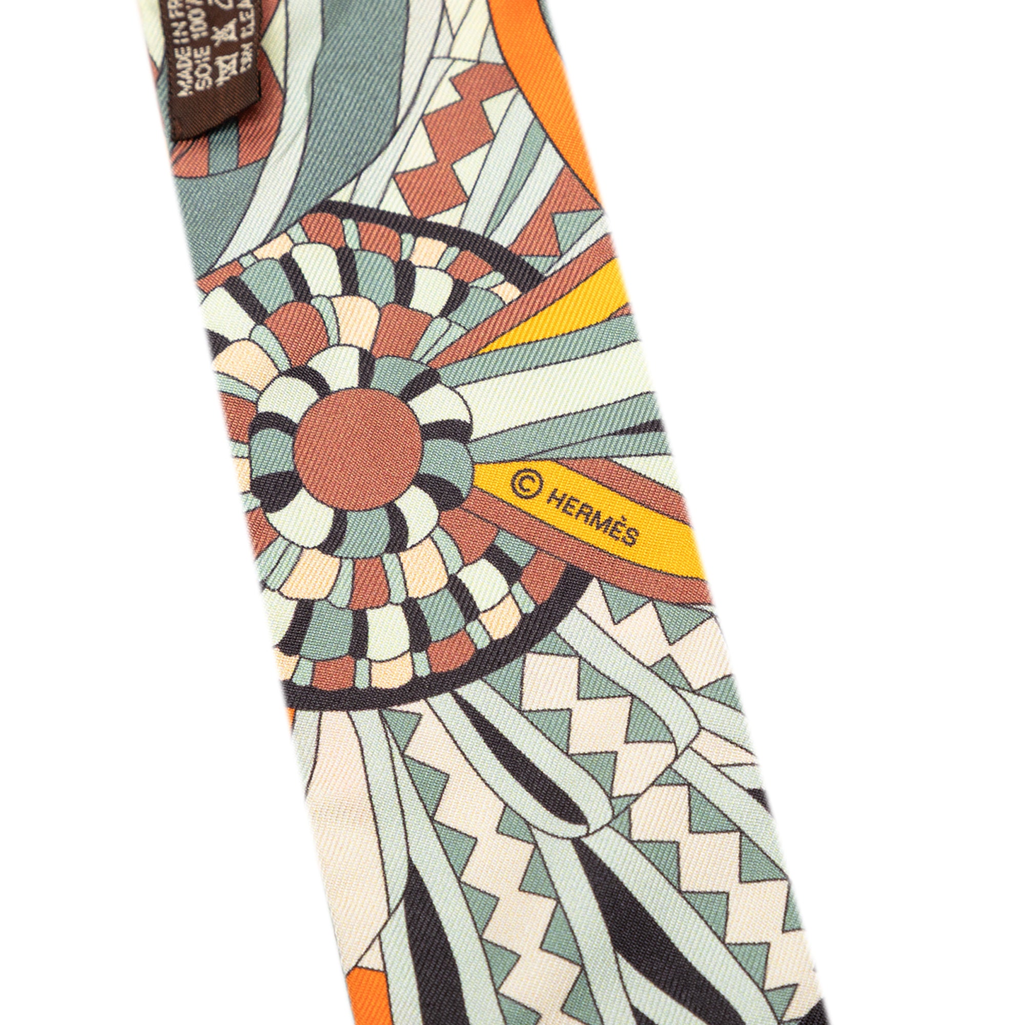 Les Flots Du Cheval Silk Twilly Scarf - Image 3