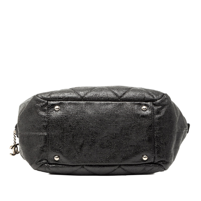 Quilted Coated Canvas Paris Biarritz Bowler Bag - Image 3