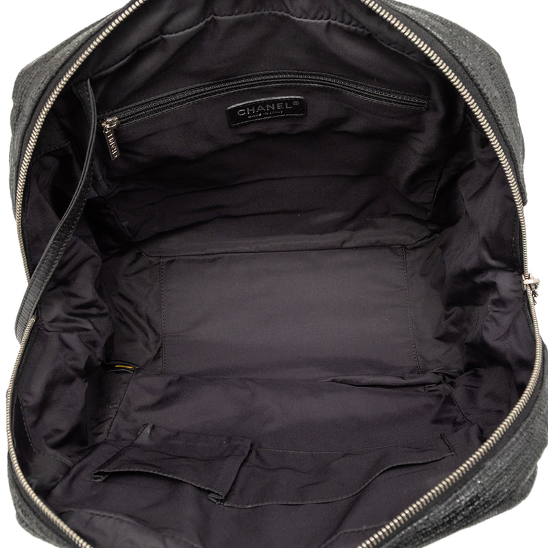 Quilted Coated Canvas Paris Biarritz Bowler Bag - Image 4