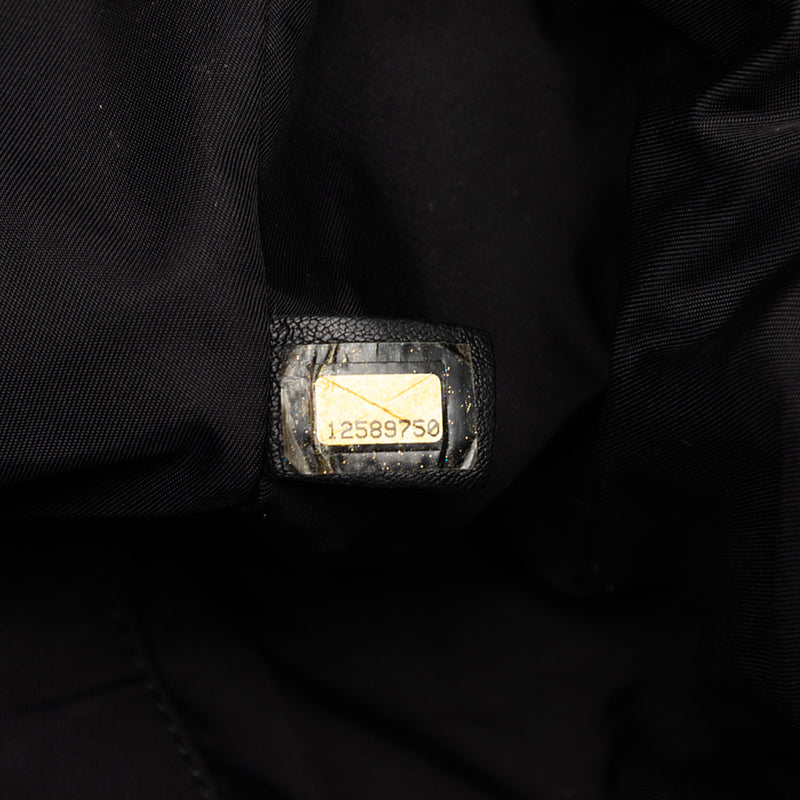 Quilted Coated Canvas Paris Biarritz Bowler Bag - Image 6